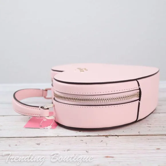 NWT Kate Spade New York Love Shack Heart Crossbody in Chalk Pink - Picture 8 of 13